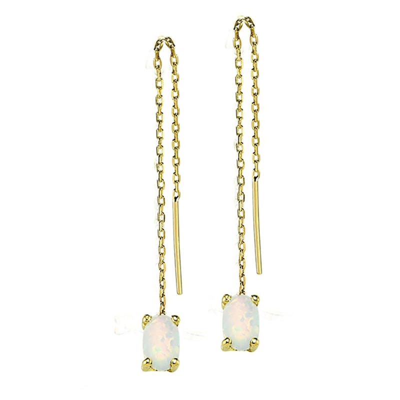 Thumbnail of Muse White Opal Earrings image