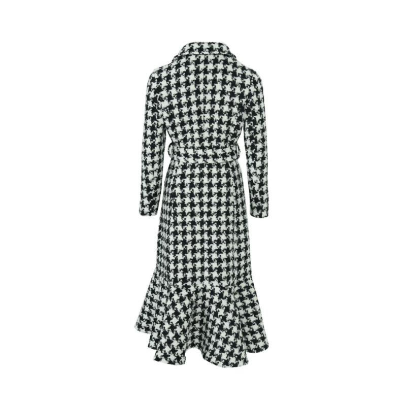 Thumbnail of Westminster Cashmere Peplum Coat Houndstooth image