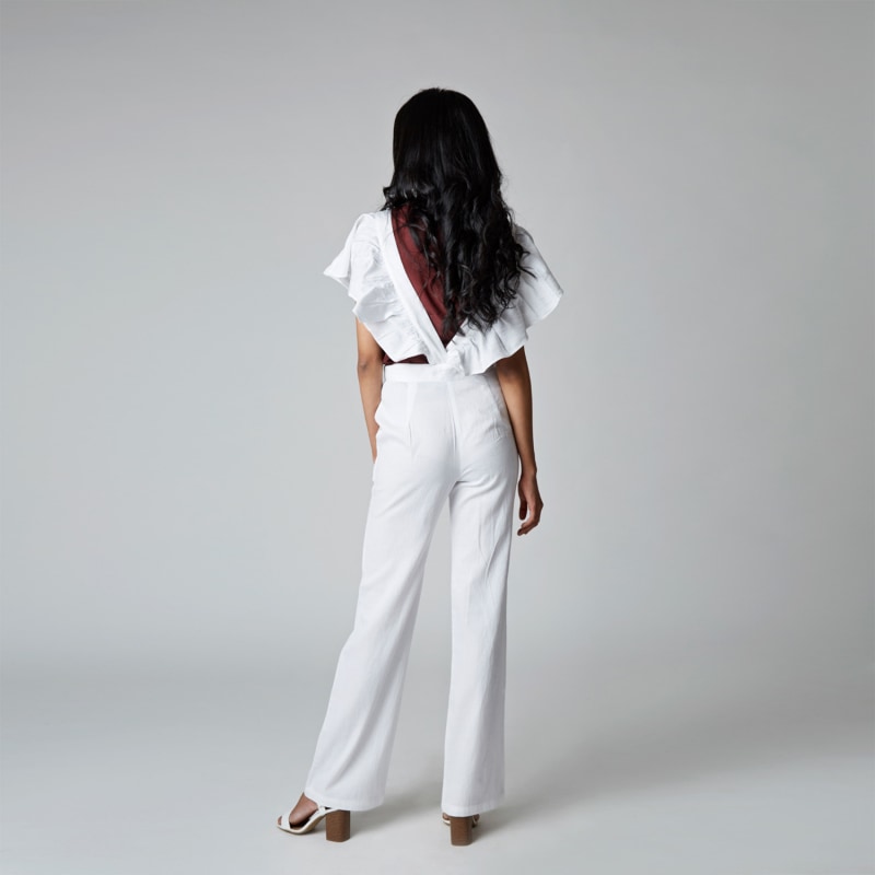 Thumbnail of The Safira Jumpsuit In White image