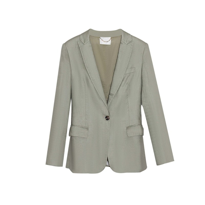 Thumbnail of Lyla Linen Blazer  - Green image