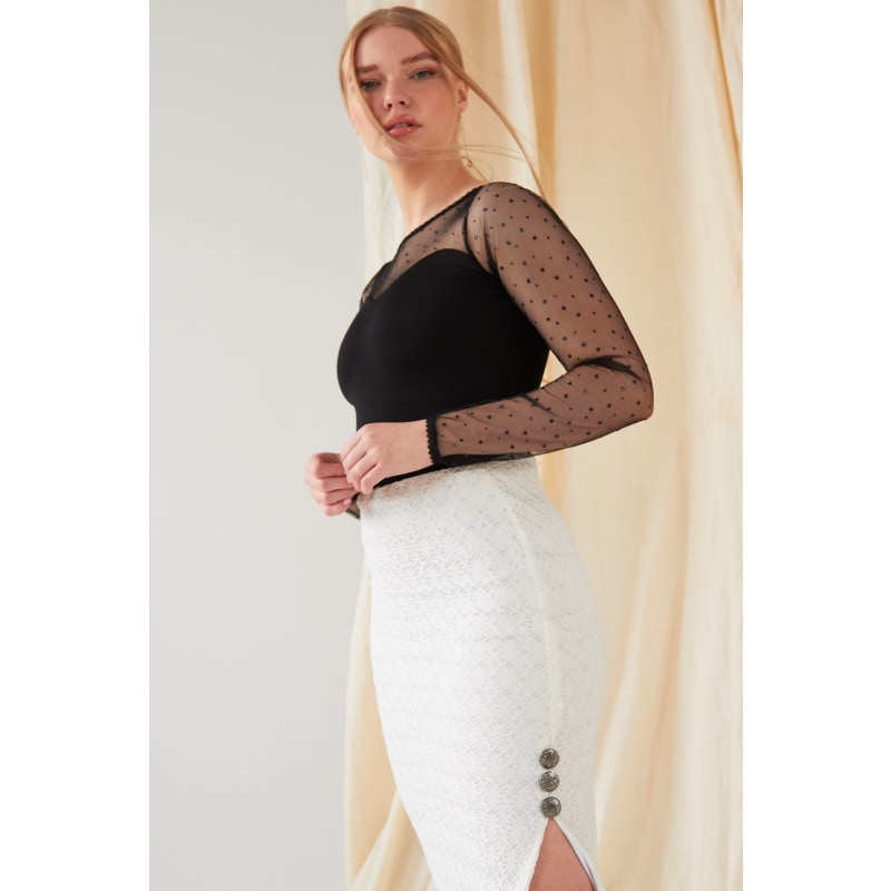 Lace bodycon skirt clearance