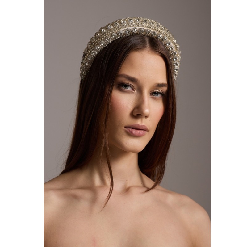 Thumbnail of White Crystal Headband image