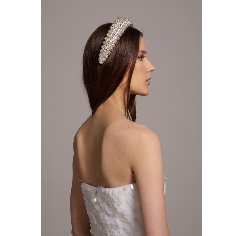 Thumbnail of White Crystal Headband image