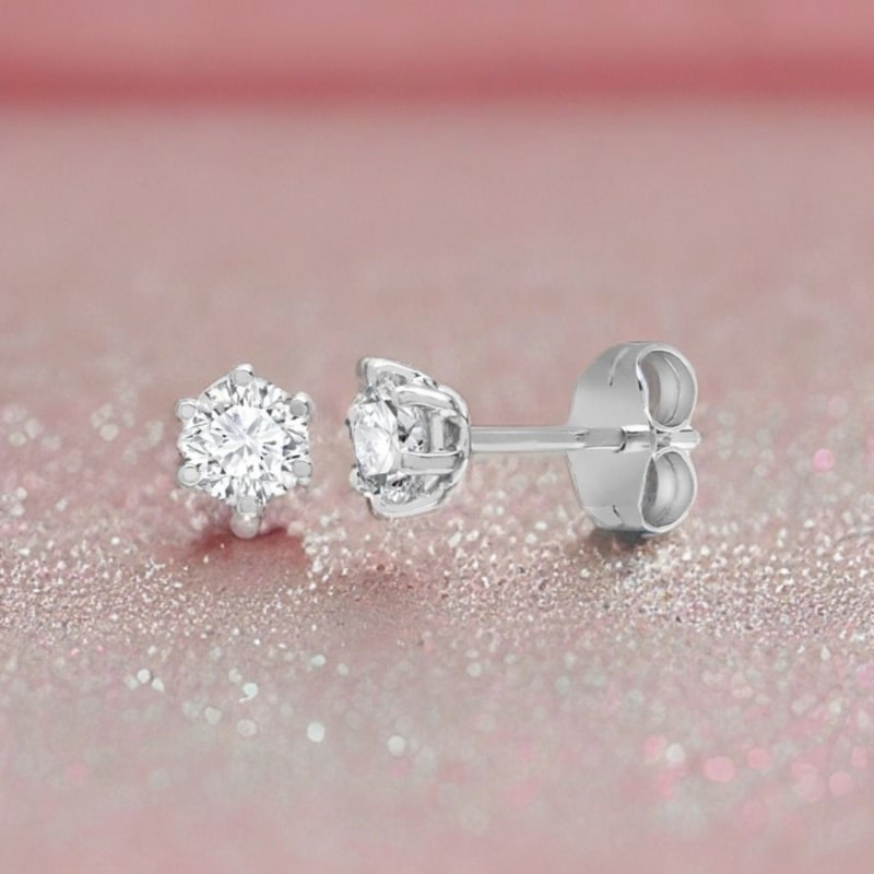 Half carat stud earrings top