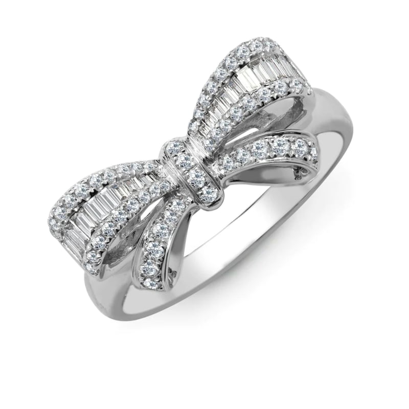 Black diamond bow ring best sale