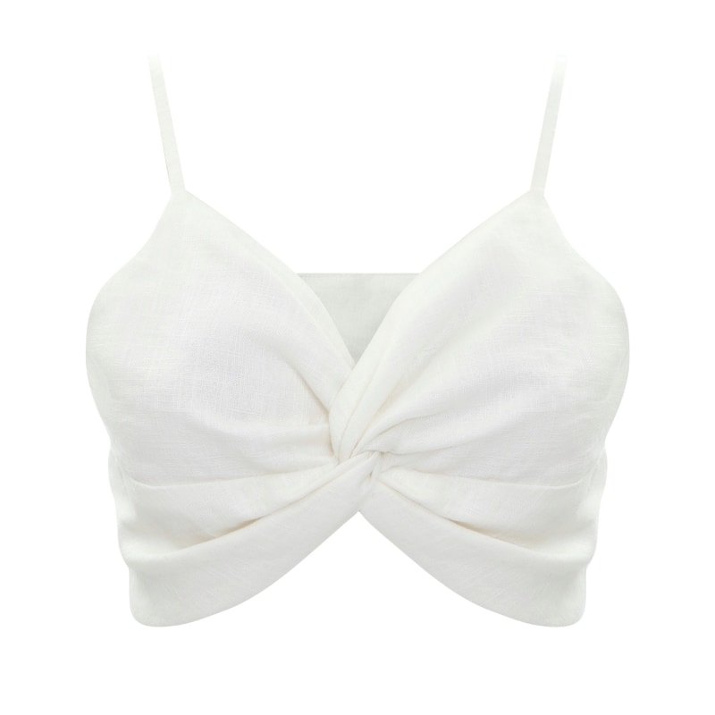 White underwire crop top sale