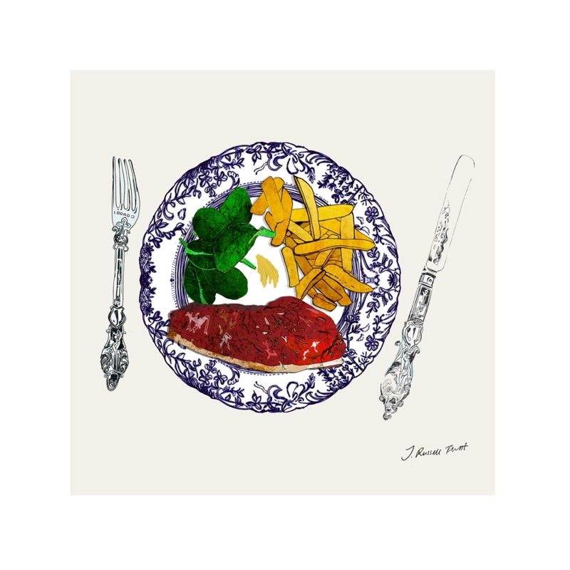 Thumbnail of The Steak Plate - Signed Print image