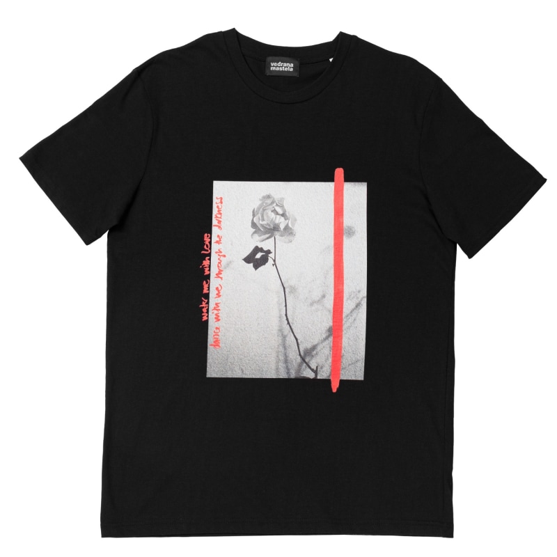 Thumbnail of Rose Black T-Shirt image