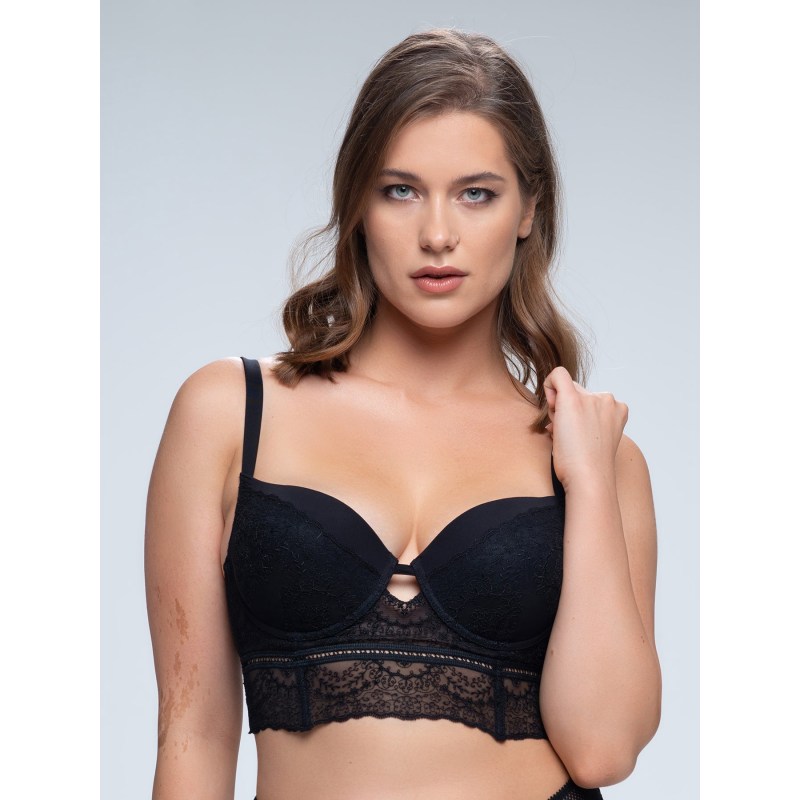 Thumbnail of Mara Wide Lace Push-Up Bra image