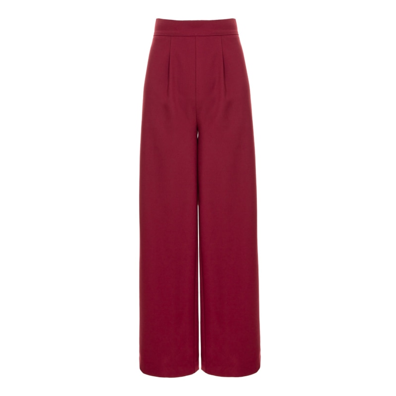 Thumbnail of Wide Leg Trousers - Burgundy image