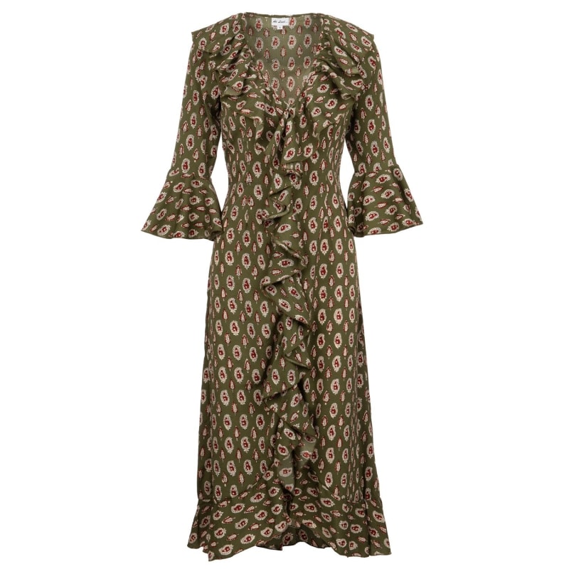 Thumbnail of Felicity Midi Dress Olive image