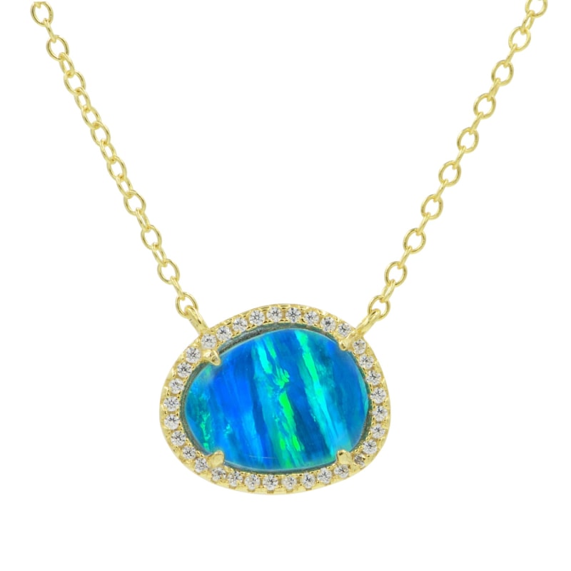 Thumbnail of Kokoto Necklace - Blue Opal image