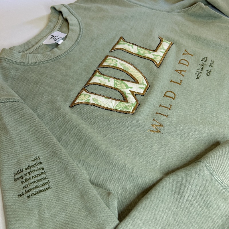 Thumbnail of Wild Lady Unisex Crewneck Sweatshirt In Sage image