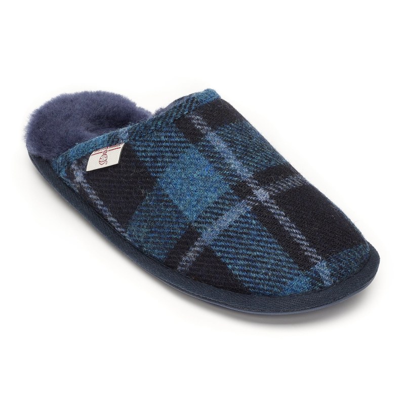 Tartan mule slippers hotsell