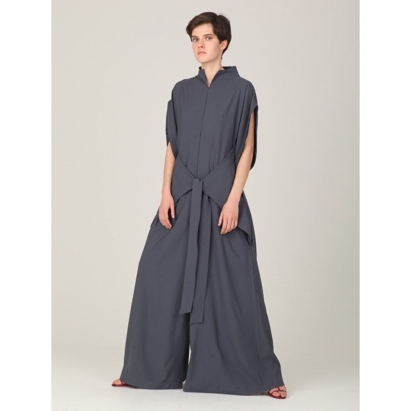 Thumbnail of Jumpsuit Viscose Lea With Pants- Skirt - Grey image