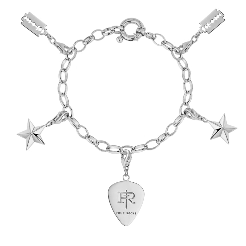 Thumbnail of Belcher Charm Bracelet Rhodium Plated image