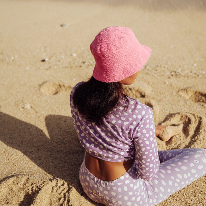 Thumbnail of Florette Crochet Bucket Hat In Pink image