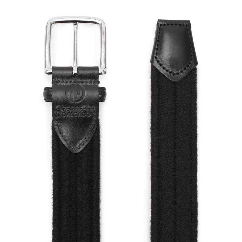 Thumbnail of Elastic Braided Wool Belt Black Giorgio image