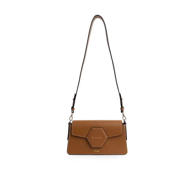 Thumbnail of Euphorbia Vegan Cactus Leather Shoulder Bag Tan image