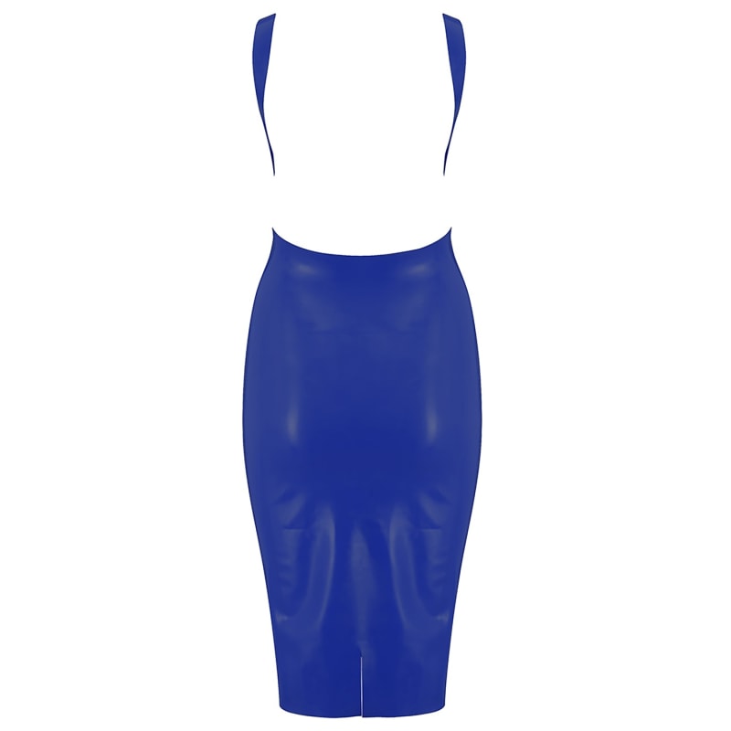 Thumbnail of Latex Midi Dress - Blue image