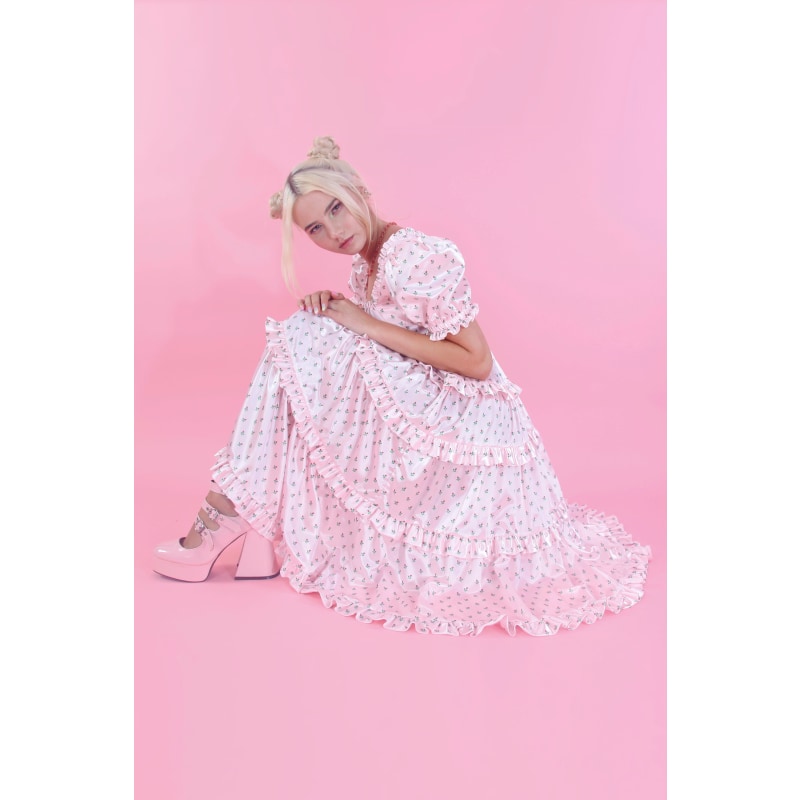 Thumbnail of Pink Micro Rose Lola Dress image