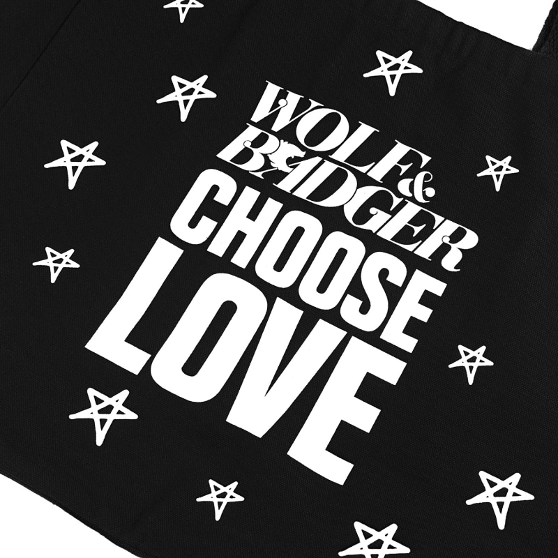 Wolf & Badger X Choose Love Tote Bag Wolf & Badger x Choose Love