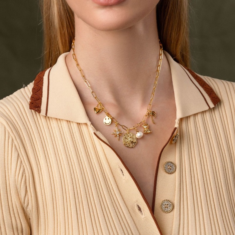 Womens charm necklace cheap