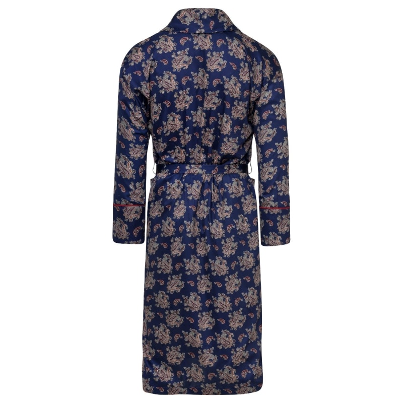 Thumbnail of Women's Lightweight Dressing Gown - Gatsby Paisley Blue image