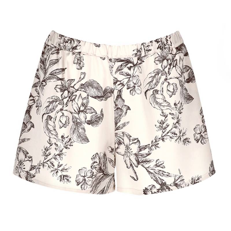 Thumbnail of Women's Silk Shorts 'Persephone' In Floral Print image