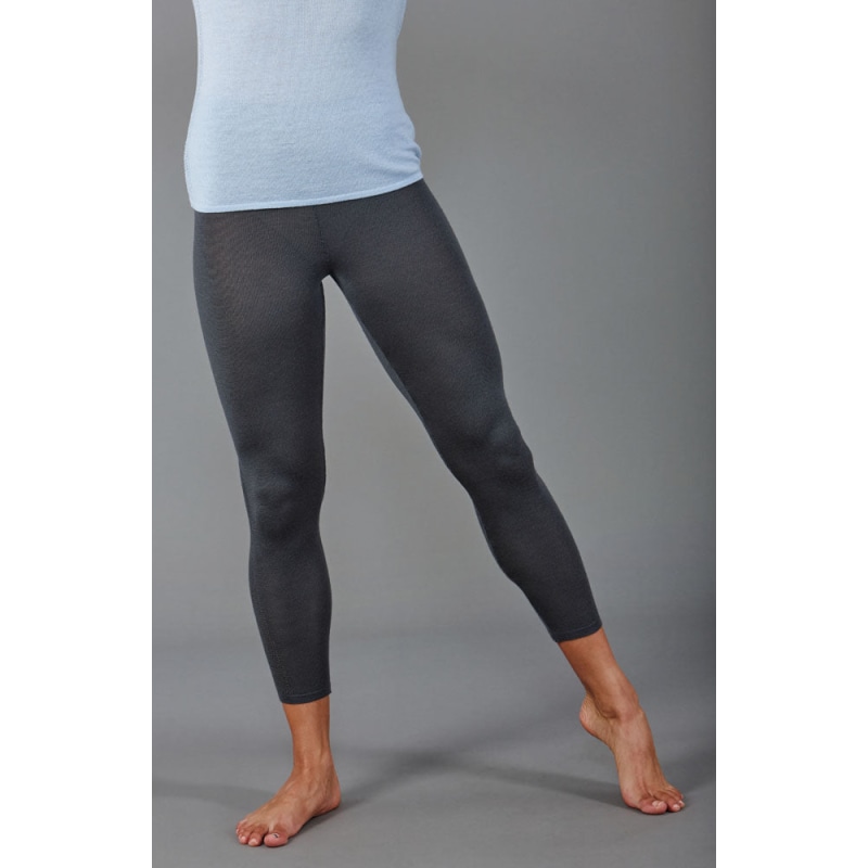 Womens Midweight Merino Activewear Athena Thermal Leggings - Storm