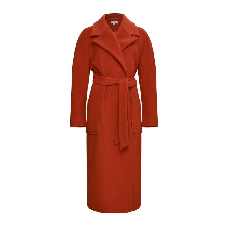 Rust wool coat shop