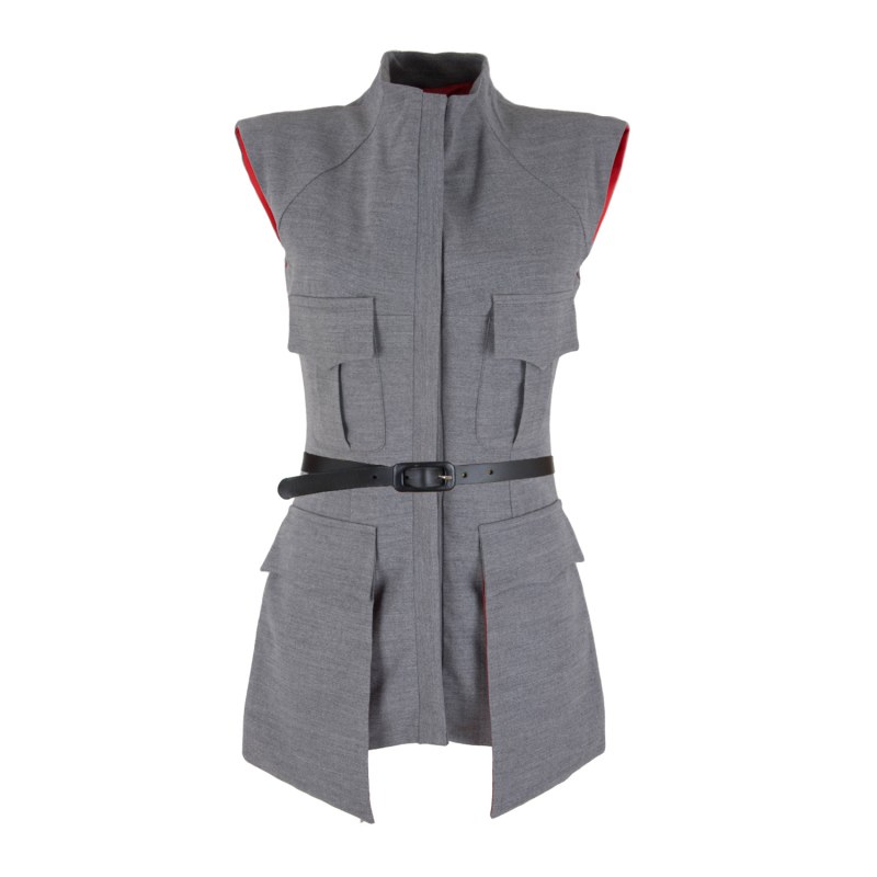 Wool Sleeveless Jacket by RUA RUA