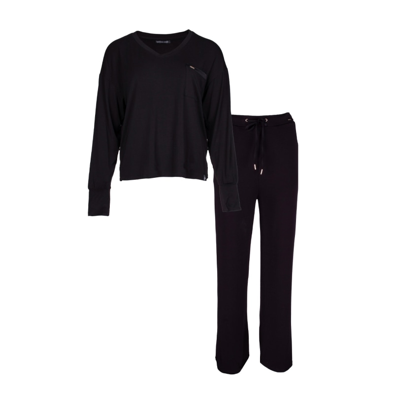 Thumbnail of Bamboo Loungewear Set In Black image