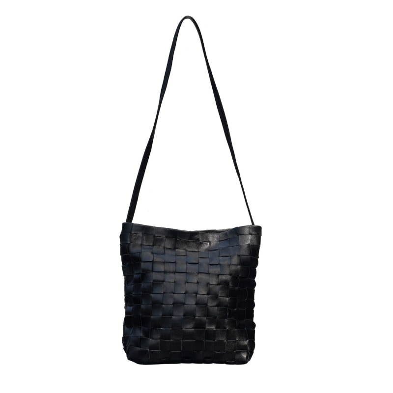 Woven Everyday Leather Shoulder Bag