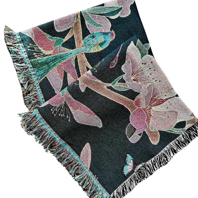 Thumbnail of Woven Throw - Blossom Garden image