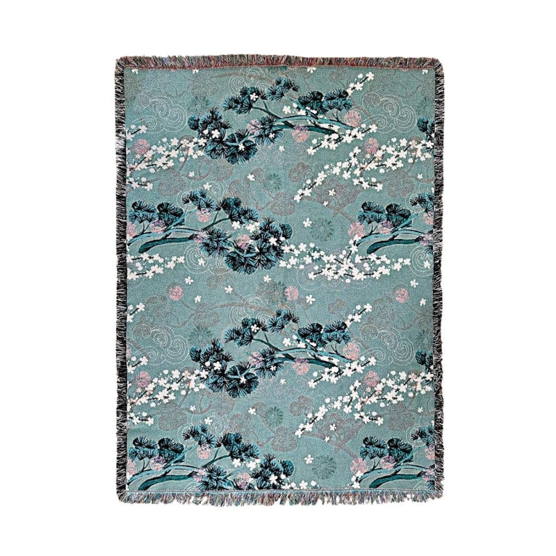 Thumbnail of Woven Throw - Blossom & Pine image