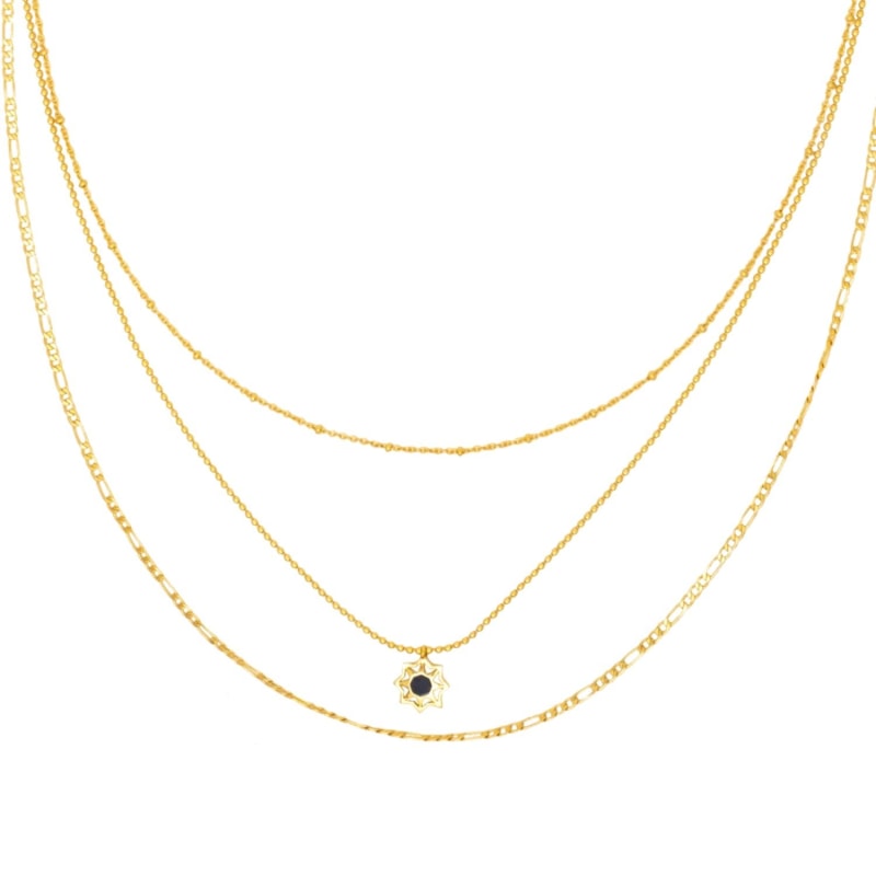 Thumbnail of Triple Gold-Plated Rhapsody Necklace image