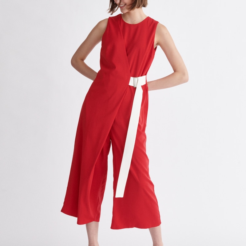 Thumbnail of Wrap Jumpsuit - Red image