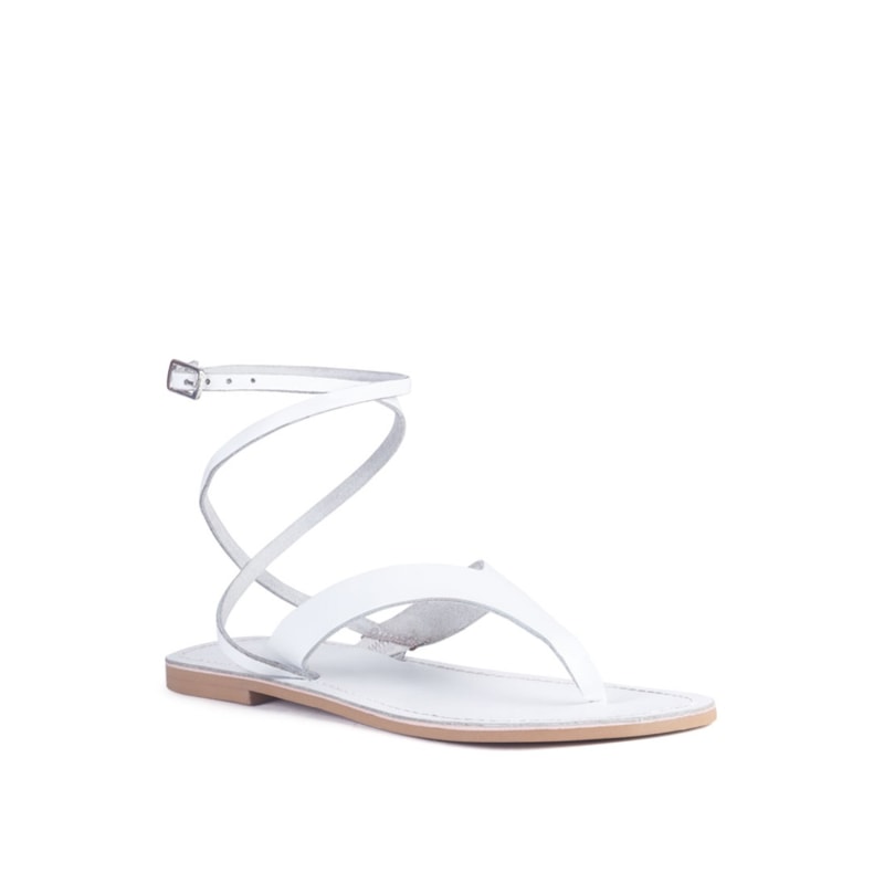 Flat wrap around sandals deals