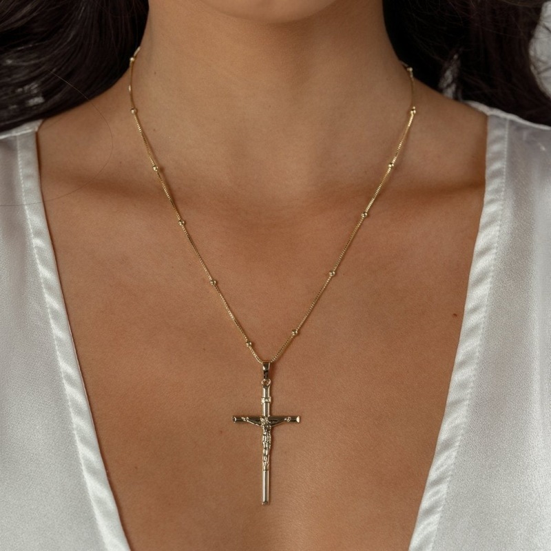 Crucifix cross pendant top