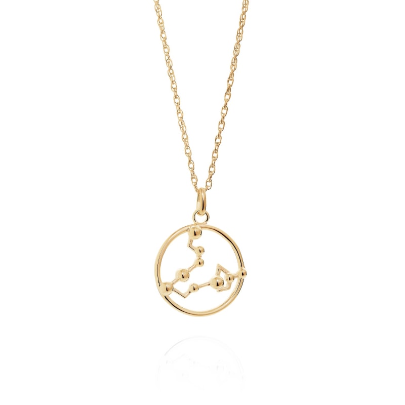 Thumbnail of Pisces Astrology Necklace In 9ct Gold image