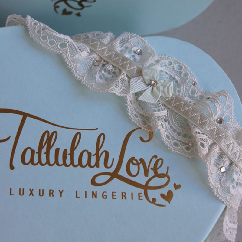 Thumbnail of Swarovski Crystal Bridal Garter image