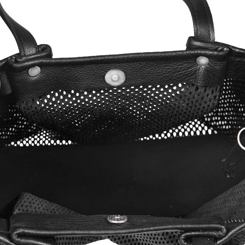 Thumbnail of Leather Tote Black Lucy - Morgan image