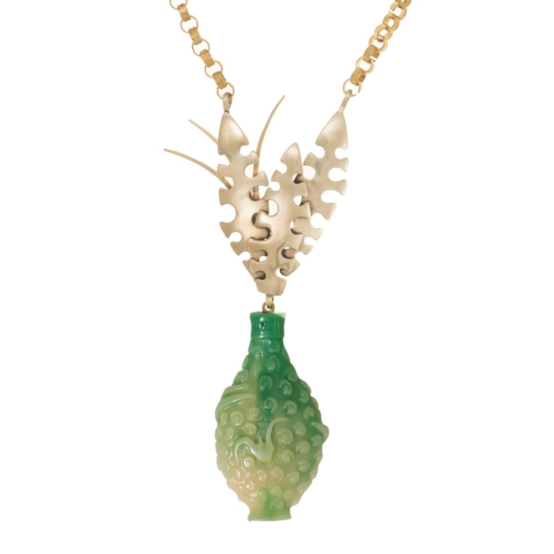 Thumbnail of Vase Necklace In Fresh Cut Green image