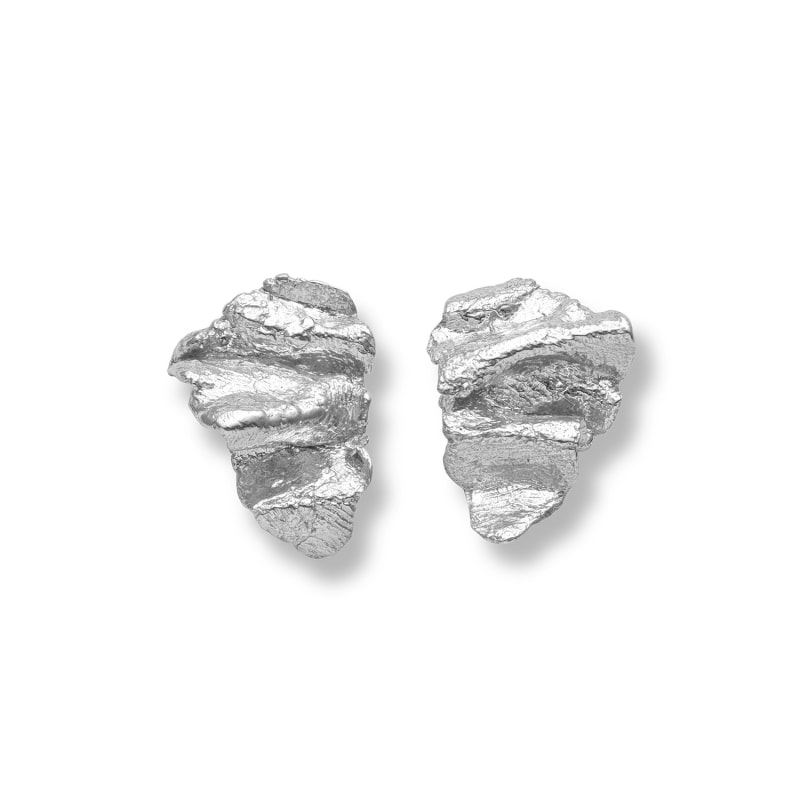 Thumbnail of Artemis Wave Earrings Silver image