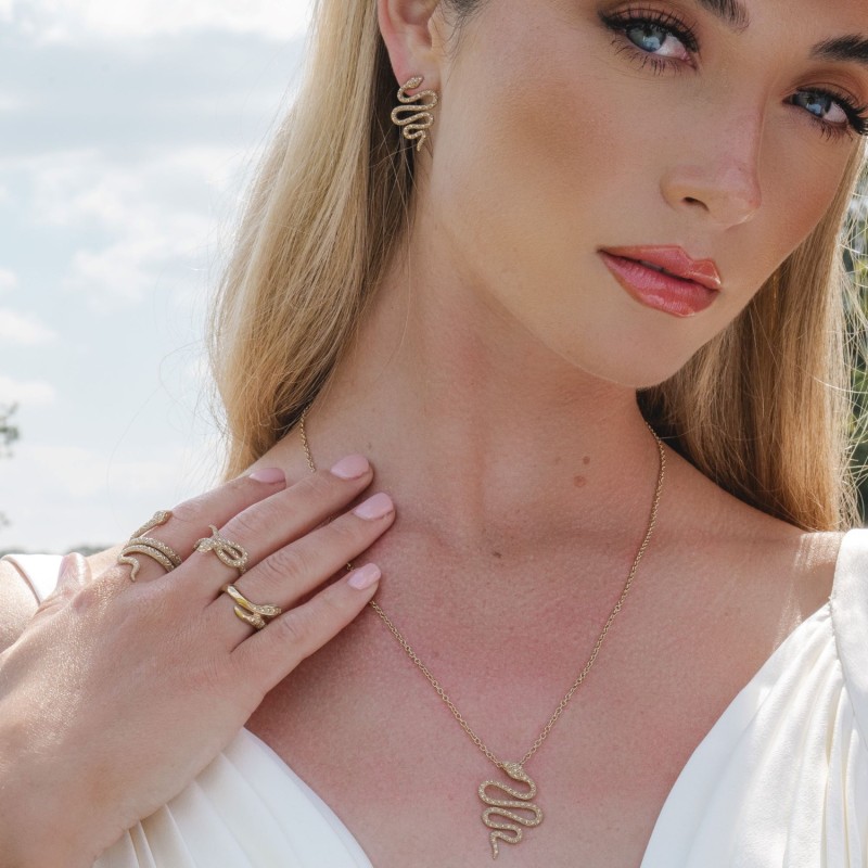 Snake wrap cheap necklace