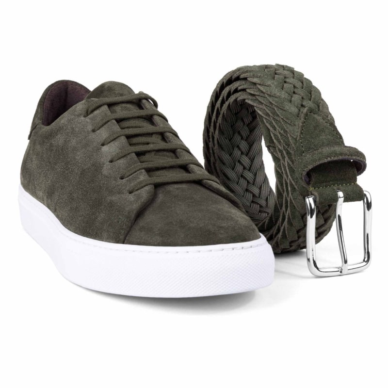 Thumbnail of Braided Suede Belt Green Giuseppe image