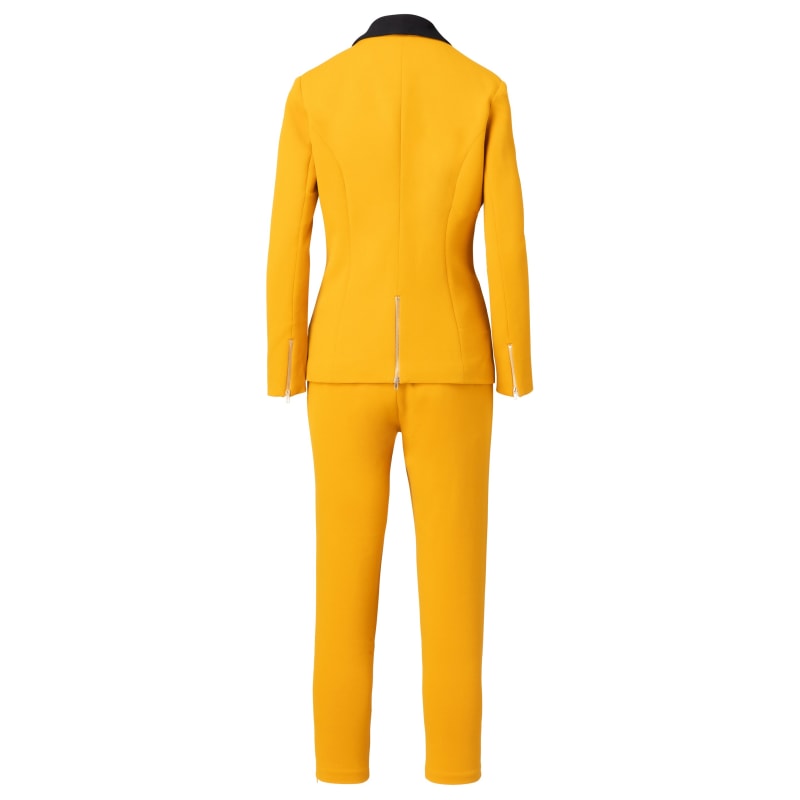 Thumbnail of A Rebellious Leggings Stretch Suit -Mustard Gold image