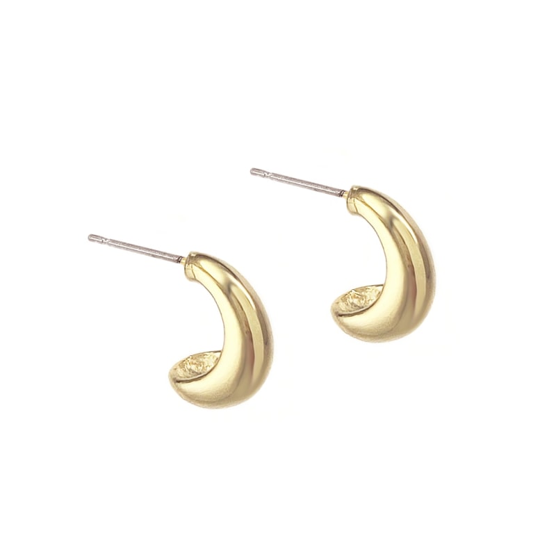 Thumbnail of Streamline Hoops - Small - Gold image