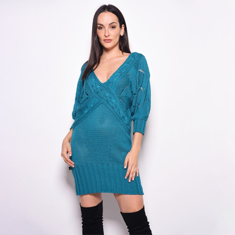 Thumbnail of X Dress Dark Turquoise image